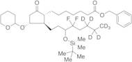 11-O-Tetrahydropyranyl-15-O-tert-butyldimethylsilyl-lubiprostone-d7 Phenylmethyl Ester