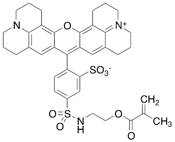 2,3,6,7,12,13,16,17-Octahydro-9-[4-[[[2-[(2-methyl-1-oxo-2-propenyl)oxy]ethyl]amino]sulfonyl]-2-sulfophenyl]-1H,5H,11H,15H-xantheno[2,3,4-ij:5,6,7-i'j']diquinolizin-18-ium Inner Salt