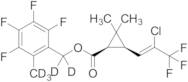 (1R,3R)-rel-3-[(1Z)-2-Chloro-3,3,3-trifluoro-1-propenyl]-2,2-dimethylcyclopropanecarboxylic Acid (2,3,4,5-Tetrafluoro-6-methylphenyl)methyl Ester-d5