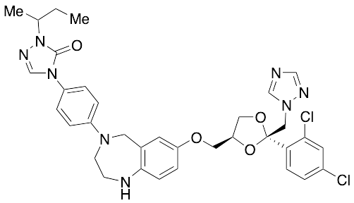 4-(4-(7-(((2R,4S)-2-((1H-1,2,4-Triazol-1-yl)methyl)-2-(2,4-dichlorophenyl)-1,3-dioxolan-4-yl)metho…