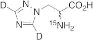 Rac 3-(1,2,4-Triazol-1-yl)-L-alanine-15N,d2
