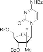 N4,3',5'-Tribenzoyl,2'-deoxy-2'β-fluoro-2'C-α-methyl Cytidine