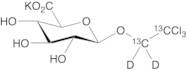 Trichloroethyl-13C2,d2 beta-D-Glucuronide Potassium Salt