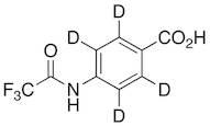 4-(Trifluoroacetylamino)benzoic Acid-d4