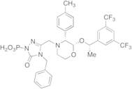 1-(3,5-Bis(trifluoromethyl)phenyl)ethoxy)-3-(p-tolyl)morpholino)methyl)-5-oxo-4,5-dihydro-1H-1,2,4-triazol-1-yl)phosphonic Acid