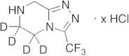 3-(Trifluoromethyl)-5,6,7,8-tetrahydro-[1,2,4]triazolo[4,3-a]pyrazine-d4 Hydrochloride