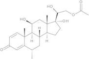 11β,17,20-Trihydroxy-6a-methyl-3-oxo-pregna-1,4-dien-21-yl Acetate