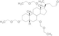 (3α,5β,7α,12α)-3,7,12-Tris(ethoxymethoxy)-cholan-24-al