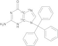 9N-Trityl Guanine-13C2,15N