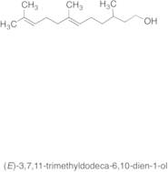 (E)-3,7,11-Trimethyldodeca-6,10-dien-1-ol