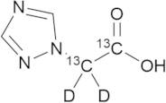 2-(1H-1,2,4-Triazol-1-yl)acetic Acid-13C2,D2