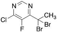 4-Chloro-6-(1,1-dibromoethyl)-5-fluoropyrimidine